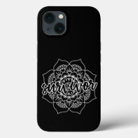 Cancer Survivor Mandala in White