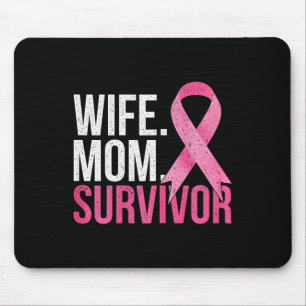 Cancer Survivor Mum Wife Gift Breast Cancer Awaren Mouse Mat