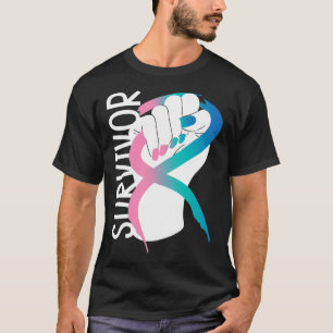 Cancer Survivor Thyroid Cancer Awareness Month  T-Shirt