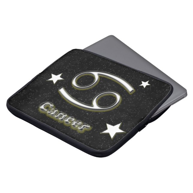 Cancer symbol laptop sleeve (Front Top)