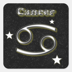 Cancer symbol square sticker
