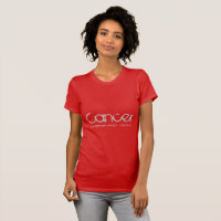Cancer Tee-shirt In Ruby Red