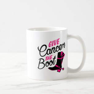 Cancer The Boot Breast Cancer Awareness  Coffee Mug