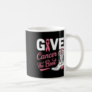 Cancer The Boot Cowgirl Breast Cancer Pink Ribbon  Coffee Mug