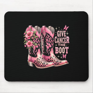 Cancer The Boot Westers Cowgirl Boots Breast Cance Mouse Mat