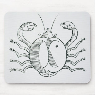 Cancer (the Crab) an illustration from the 'Poetic Mouse Mat