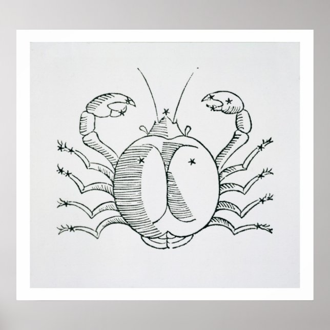 Cancer (the Crab) an illustration from the 'Poetic Poster (Front)