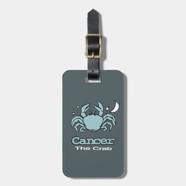 Cancer The Crab horoscope id luggage tag (Front Vertical)