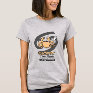 Cancer "The Crab" zodiac astrology red t-shirt