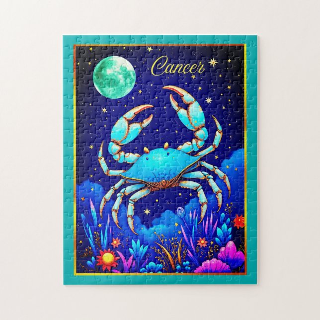 Cancer the Crab Zodiac Sign Jigsaw Puzzle (Vertical)