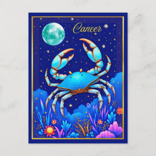 Cancer the Crab Zodiac Sign Postcard