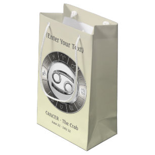 Cancer - The Crab's Horoscope Symbol Small Gift Bag