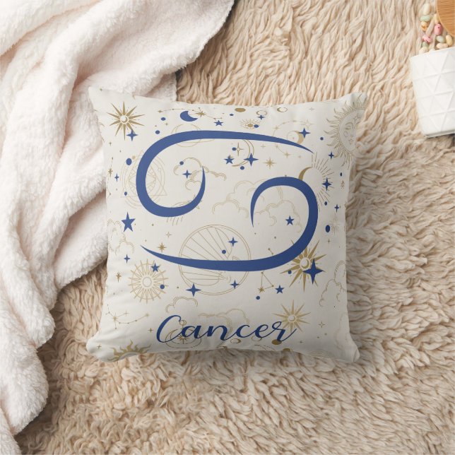 Cancer Throw Pillow (Blanket)