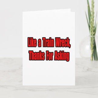 Cancer Train Wreck Card
