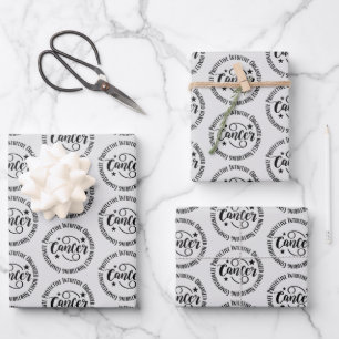 Cancer Trait Wrapping Paper Flat Sheet Set of 3