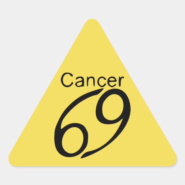 Cancer Triangle Sticker (Front)