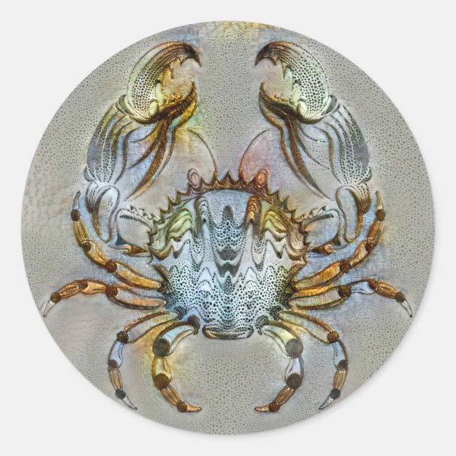 Cancer Venice Classic Round Sticker (Front)