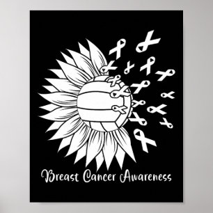Cancer Volleyball Mum Grandma Pink Ribbon Poster