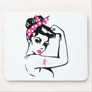 Cancer Warrior Awareness Tee Support Believe Mouse Mat