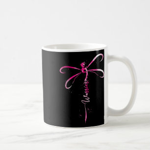 Cancer Warrior Breast Cancer Awareness Dragonfly  Coffee Mug