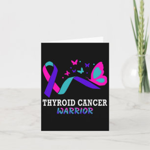Cancer Warrior Butterfly Survivor Warrior Ribbon Card