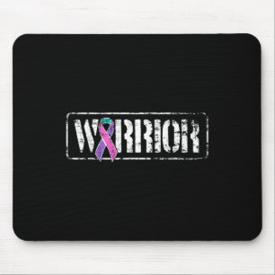 Cancer Warrior - Military Style Awareness Ribbon  Mouse Mat