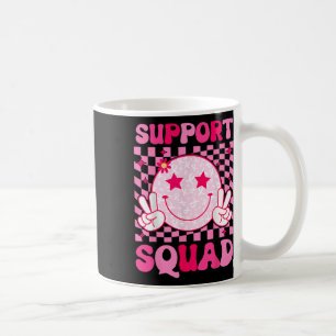 Cancer Warrior Support Squad Breast Cancer Awarene Coffee Mug