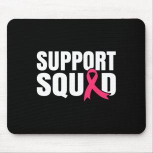 Cancer Warrior Support Squad Breast Cancer Awarene Mouse Mat