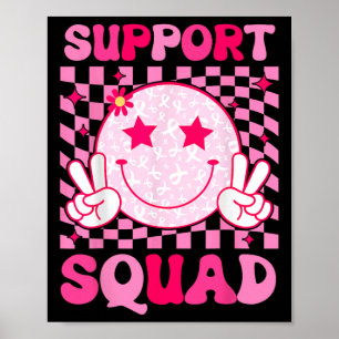 Cancer Warrior Support Squad Breast Cancer Awarene Poster