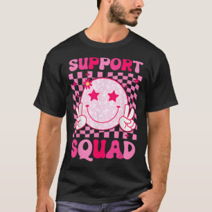 Cancer Warrior Support Squad Breast Cancer Awarene T-Shirt