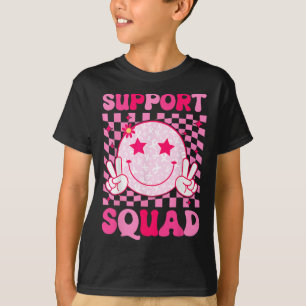 Cancer Warrior Support Squad Breast Cancer Awarene T-Shirt