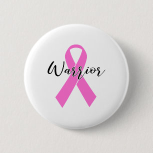 Cancer Warrior T Shirt Pink Ribbon Awareness Survi 6 Cm Round Badge