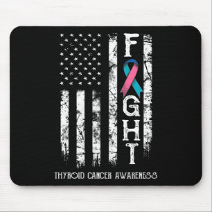 Cancer Warrior Us Flag 1  Mouse Mat