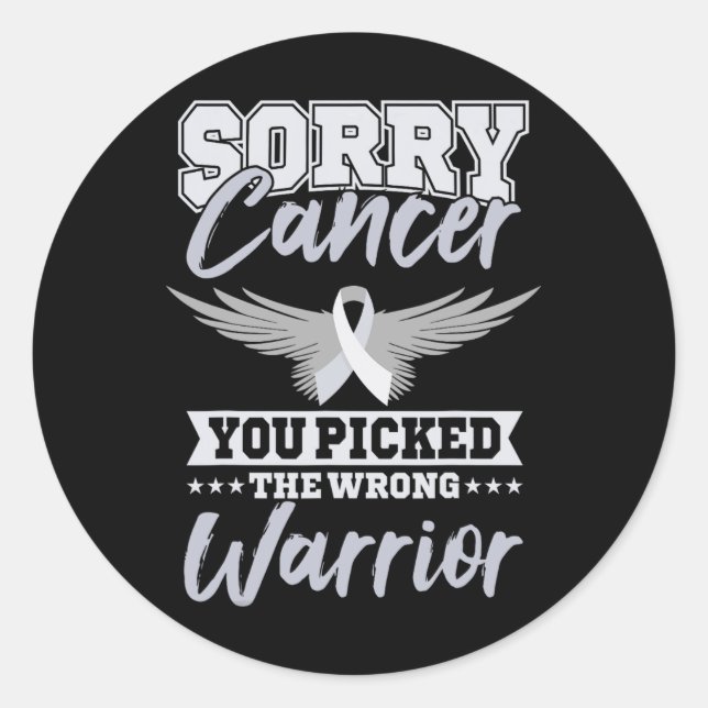 Cancer Warrior World Cancer Day Gift Pink Ribbon  Classic Round Sticker (Front)