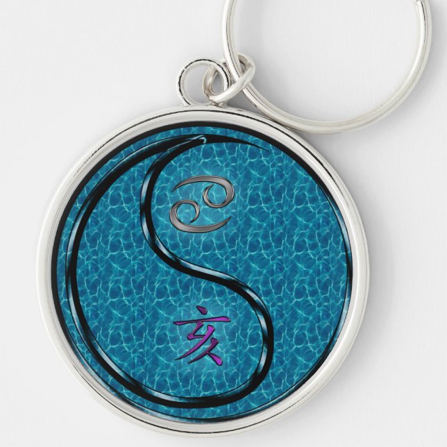 Cancer & Water Boar Key Ring (Front)