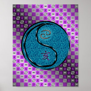 Cancer & Water Boar Poster