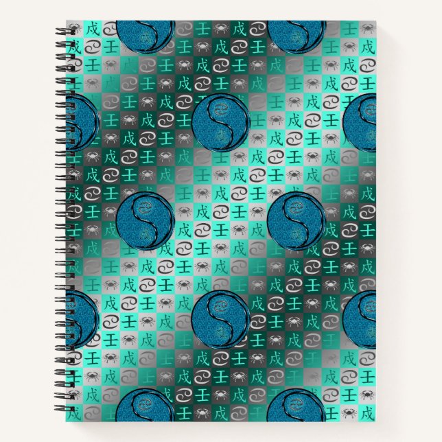 Cancer & Water Dog Notebook (Front)