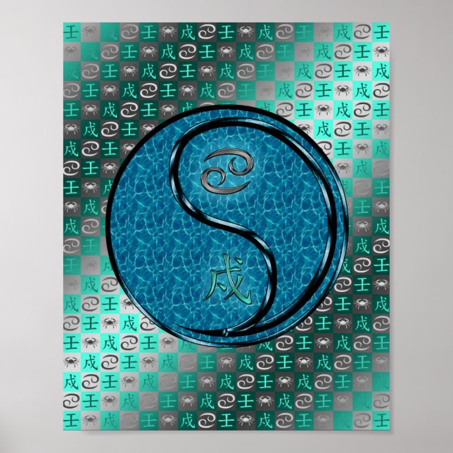 Cancer & Water Dog Poster (Front)