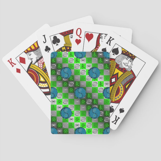 Cancer & Water Goat Playing Cards (Back)