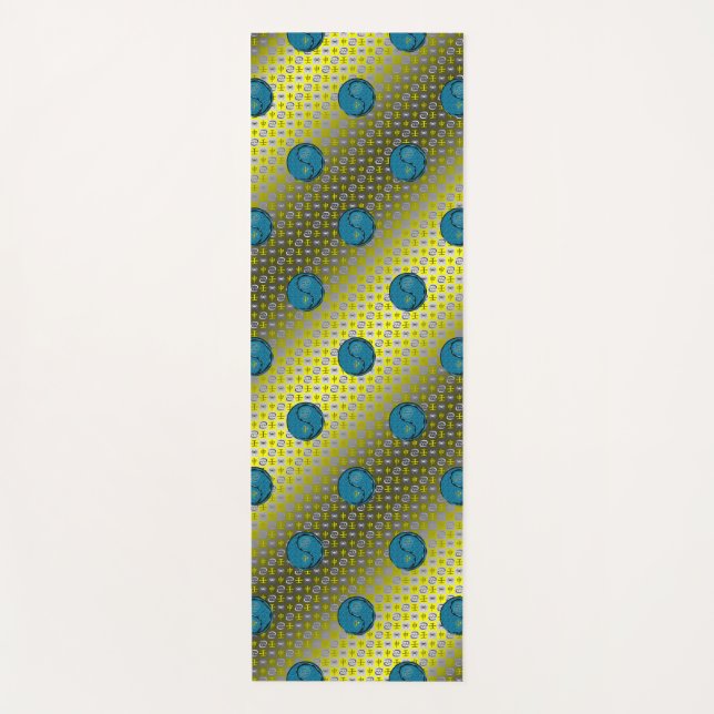 Cancer & Water Monkey Yoga Mat (Front)