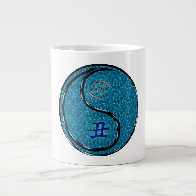 Cancer & Water Ox Large Coffee Mug (Front)