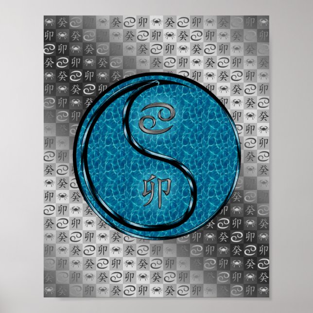 Cancer & Water Rabbit Poster (Front)