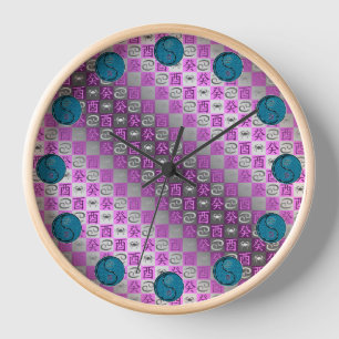 Cancer & Water Rooster Clock