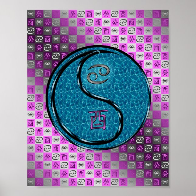 Cancer & Water Rooster Poster (Front)