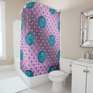 Cancer & Water Rooster Shower Curtain