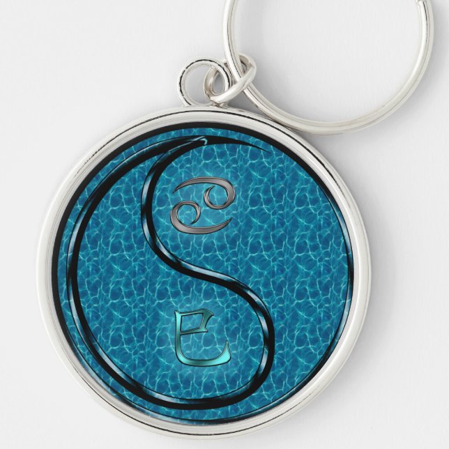 Cancer & Water Snake Key Ring (Front)