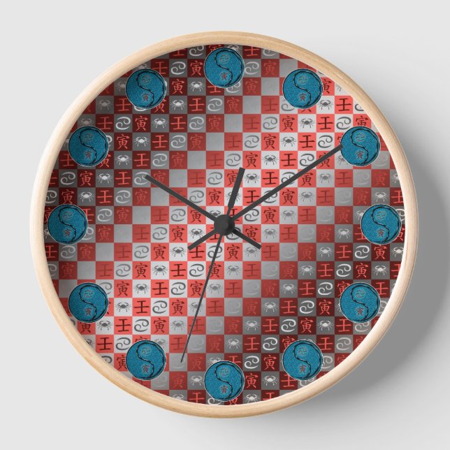 Cancer & Water Tiger Clock (Front)