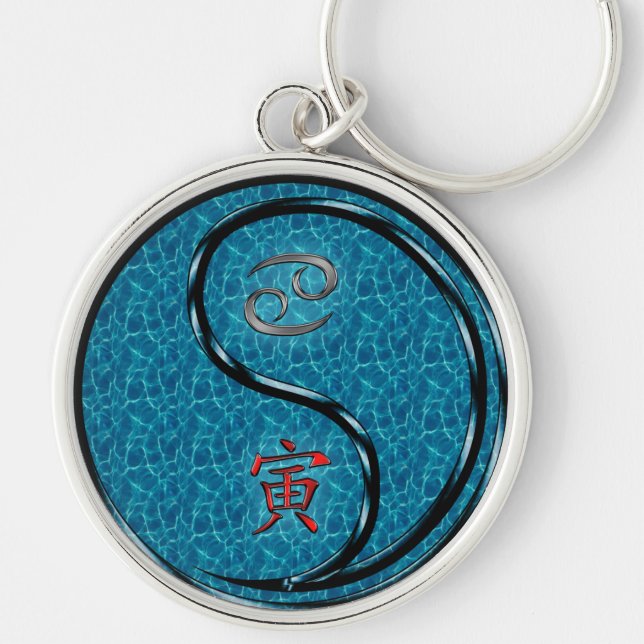 Cancer & Water Tiger Key Ring (Front)