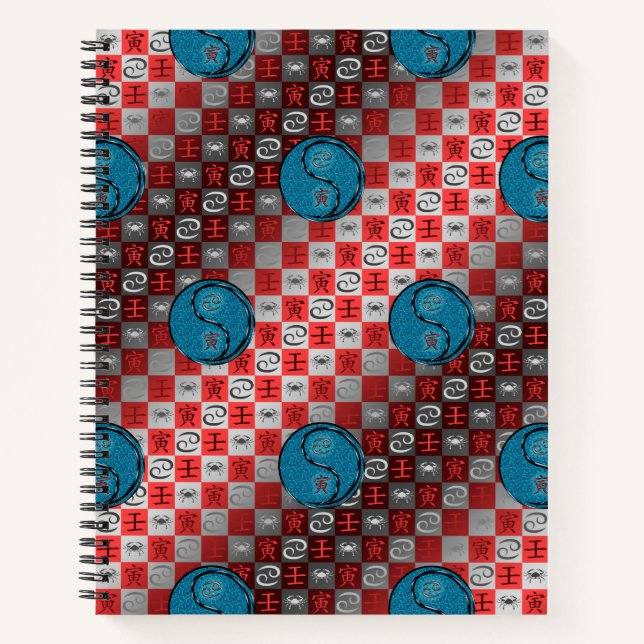 Cancer & Water Tiger Notebook (Front)