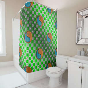 Cancer & Wood Goat Shower Curtain